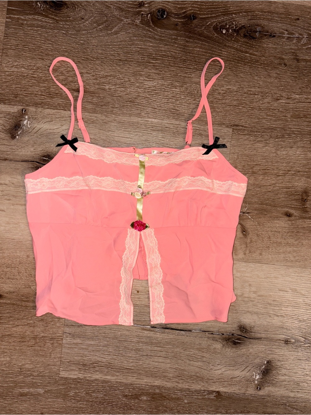 Betsey Johnson X Forever 21 rosette lace cami